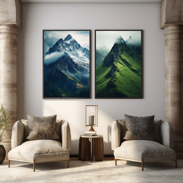 Mountain Painting on Canvas